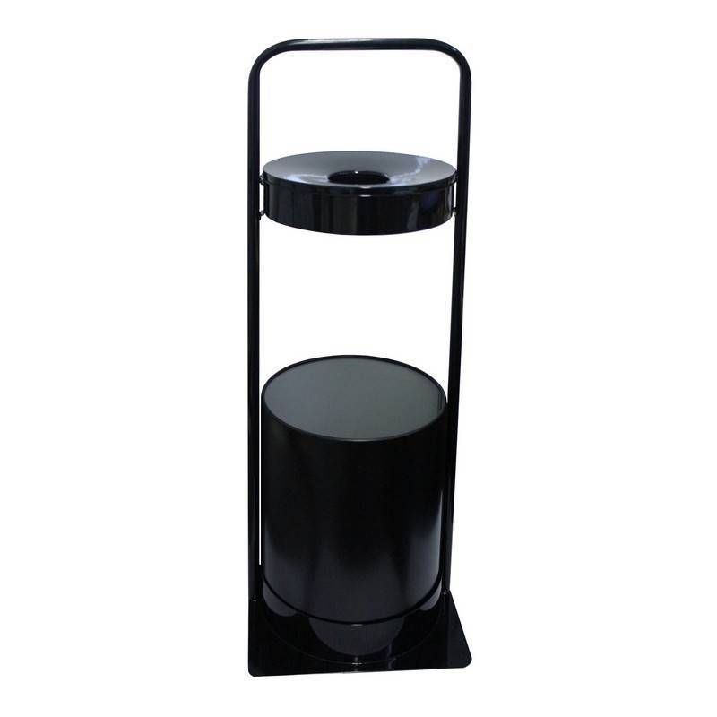 Урна-пепельница д/улицы 15л сталь черная СЛПЗ-250 290х290х782мм 643321