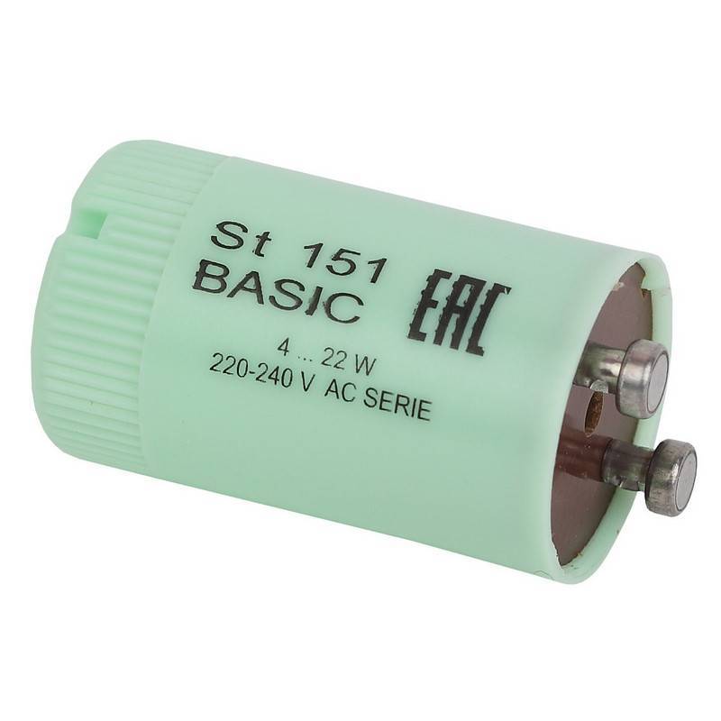 Стартер для люминесц. ламп Osram ST 151 4-22W 230V 25 шт./уп. 293406 4008321364937      