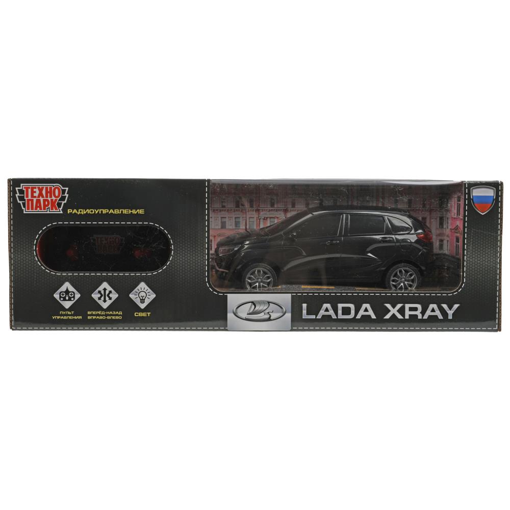 Машина р/у Лада Иксрей, 18 см. свет, черный Технопарк LADAXRAY-18L-BK