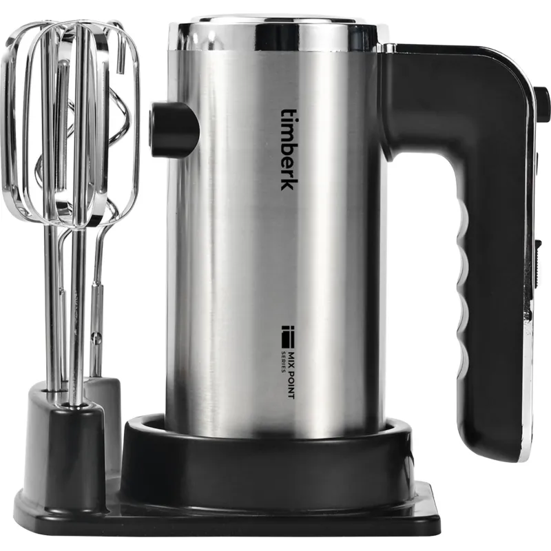 Миксер Timberk T-HM40S49, 550Вт, 5 режимов, подставка, серебристый 1954795