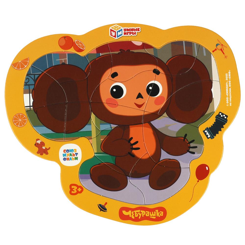 Фигурный пазл в рамке Союзмультфильм. Чебурашка Умные игры 4660254421684