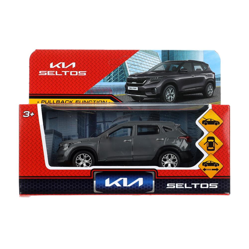 Машина металлическая Киа Селтос, 12 см. серый, Технопарк SELTOS-12-GR