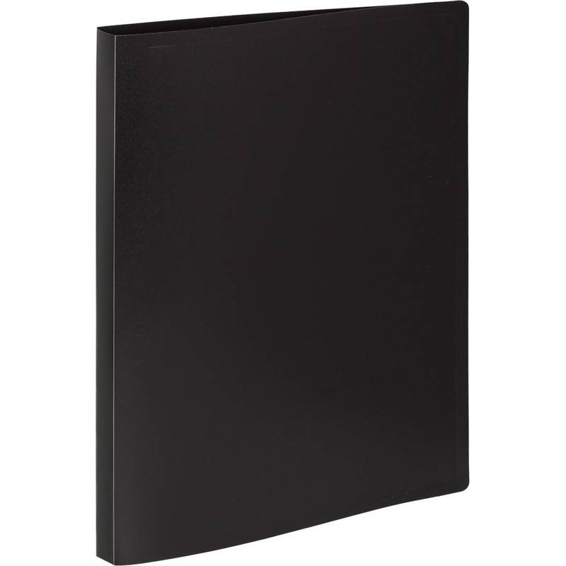 Папка на 2-х кольцах Attache Economy 25 мм черная до 150 листов (пластик 0.4 мм) 798546