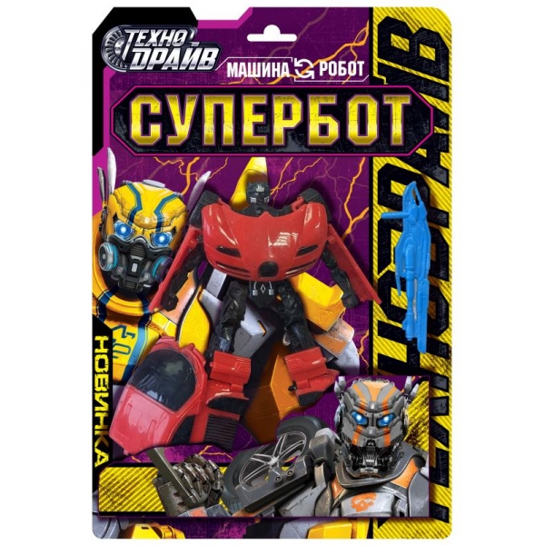 Робот трансформирующийся в машину, 21х30 см. Технодрайв 2111L0026-R