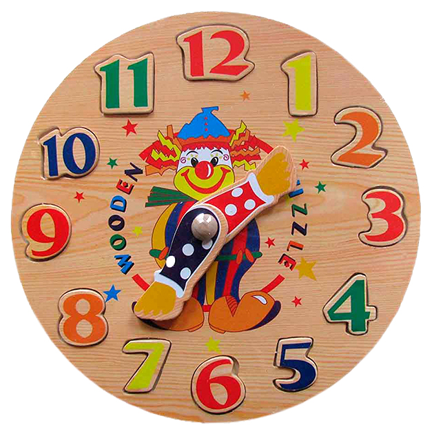 Рамка "Часы-цифры" деревянная игрушка Wooden Toys D29B