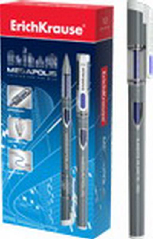 Ручка гелевая MEGAPOLIS GEL Синяя, 0,5мм ErichKrause 92EK