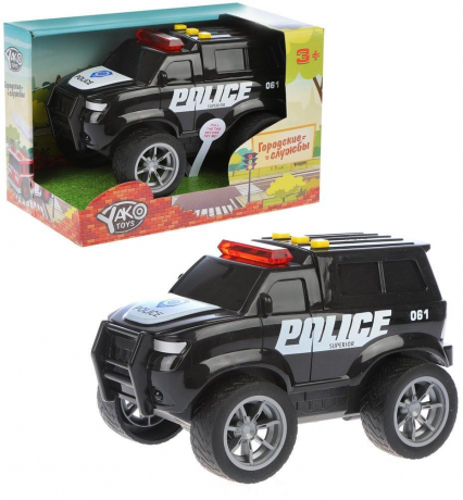 Машина инерционная "Полицейский патруль" свет, звук Наша Игрушка M0271-3F