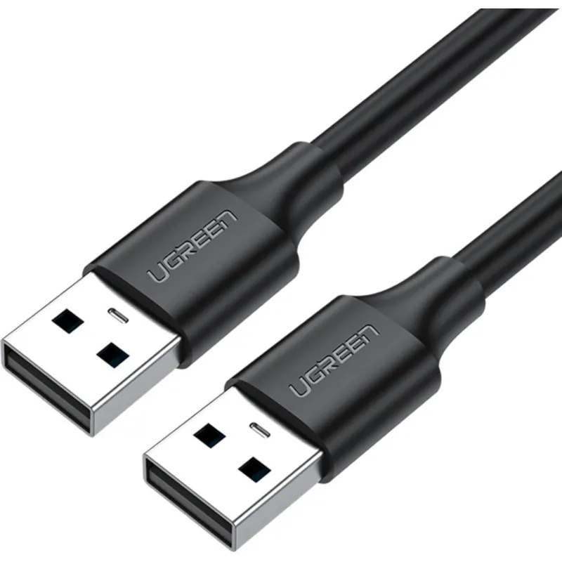 Кабель UGREEN US102 (10309) USB 2.0 A Male to A Male Cable.1м черный 2162364 10309_