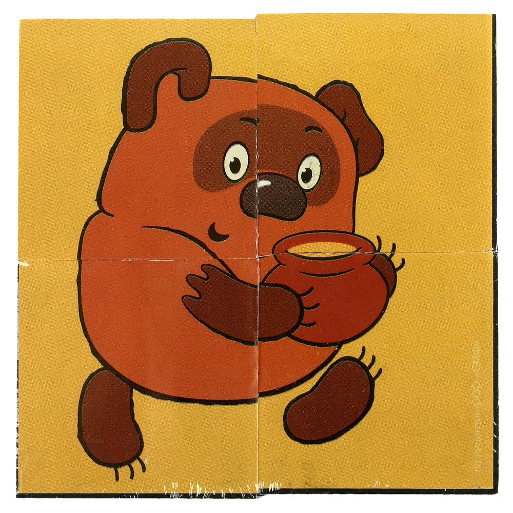 Набор из 4-х кубиков Винни-пух. Союзмультфильм Умные игры 01318-WINNIE