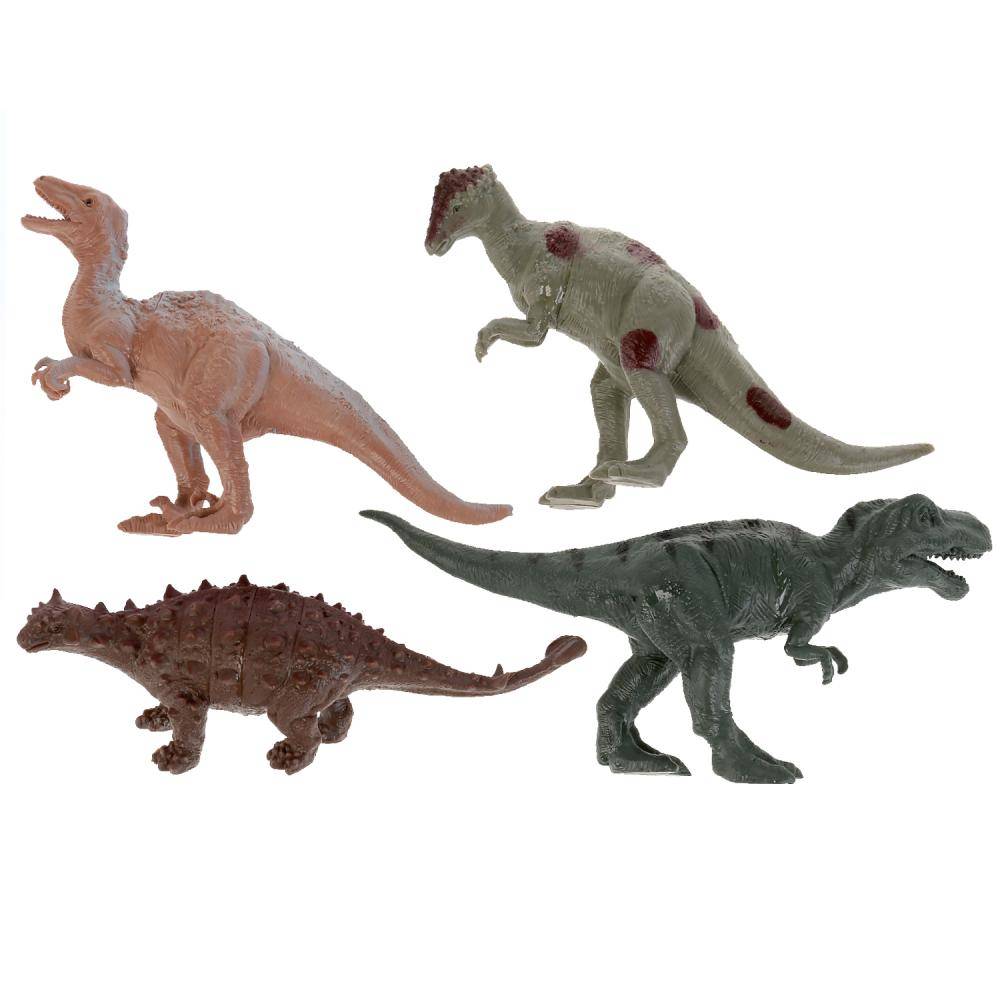 Пластизоль набор динозавров, 4 шт. Играем Вместе B1084623-R