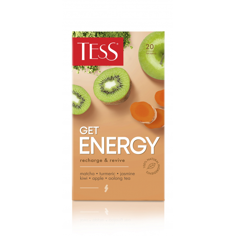 Чай Tess Get Energy улун с добавками, 1,5гх20шт/уп 1435150