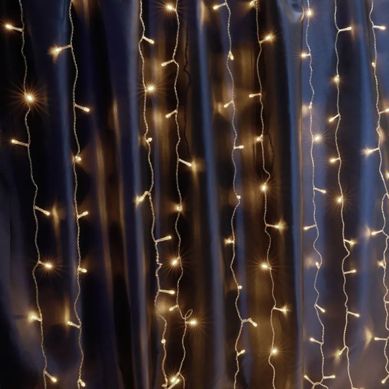 Гирлянда светодиодная Feron CL18 занав 1,5x1,5м+3м 230V 2700К теп бел 32326 1467778