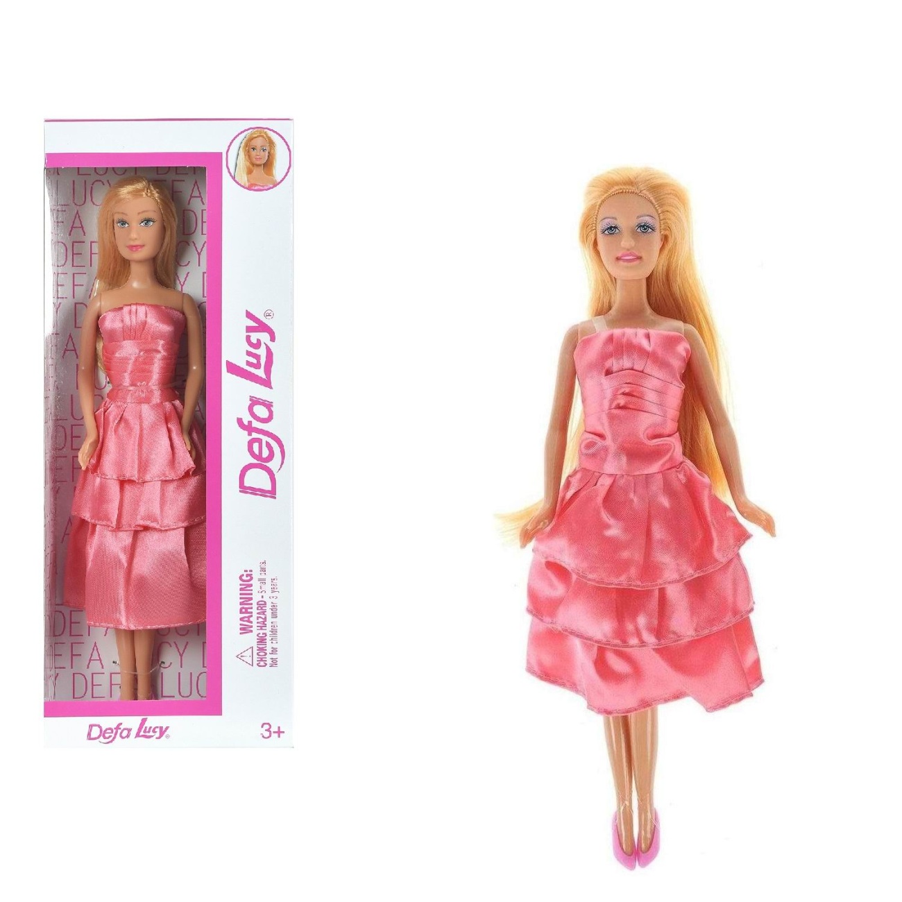 Кукла Defa Lucy в розовом платье 29см 8138d/розовое