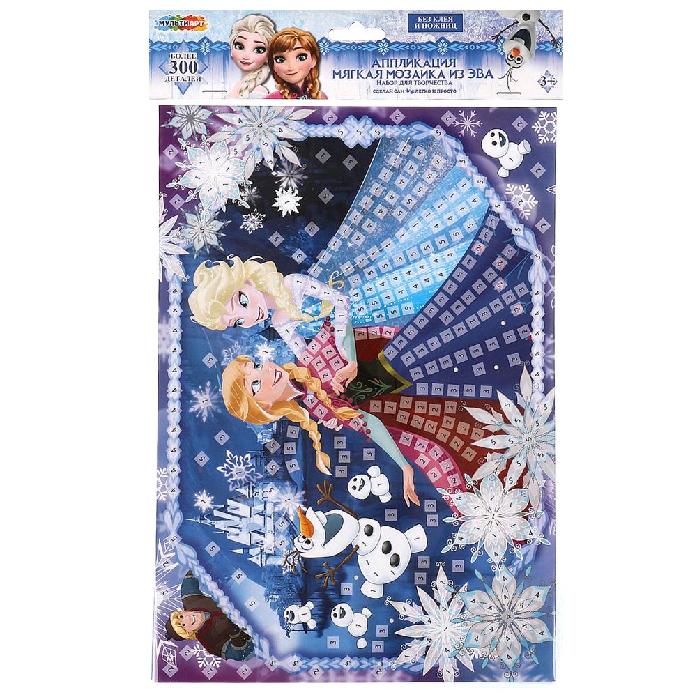 Аппликация из эва 21х30 см. снежная принцесса MultiArt EVAPACK-112424