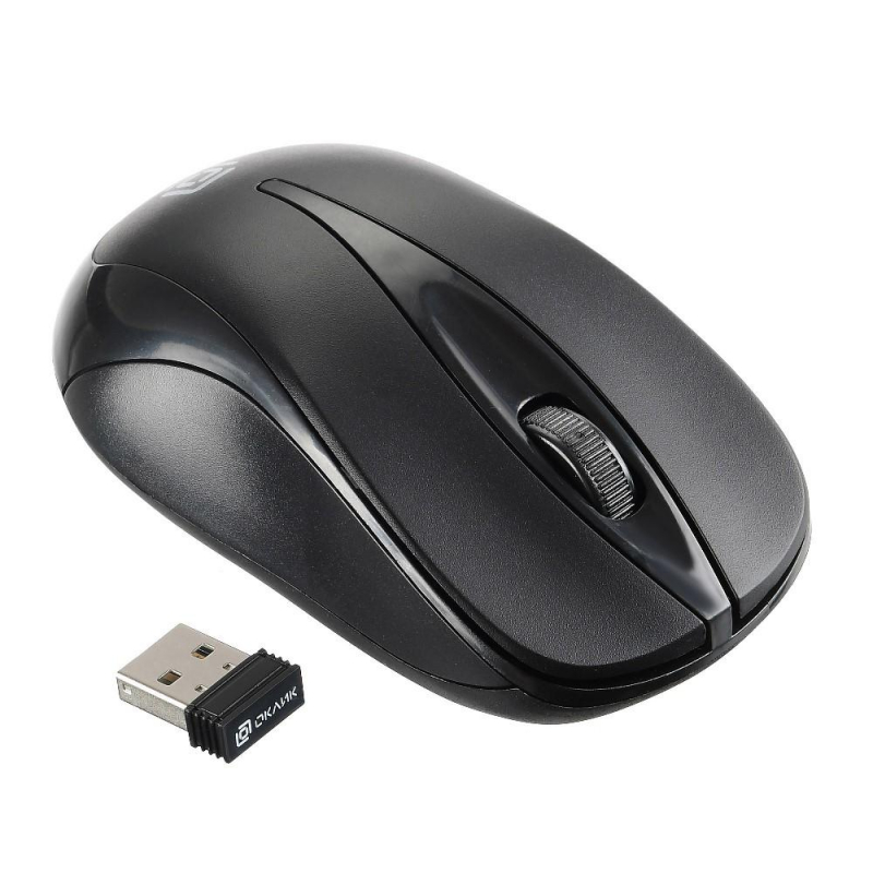Мышь компьютерная Oklick 675MW ч/с оптич (800dpi) беспроводная USB (2but) 1275157