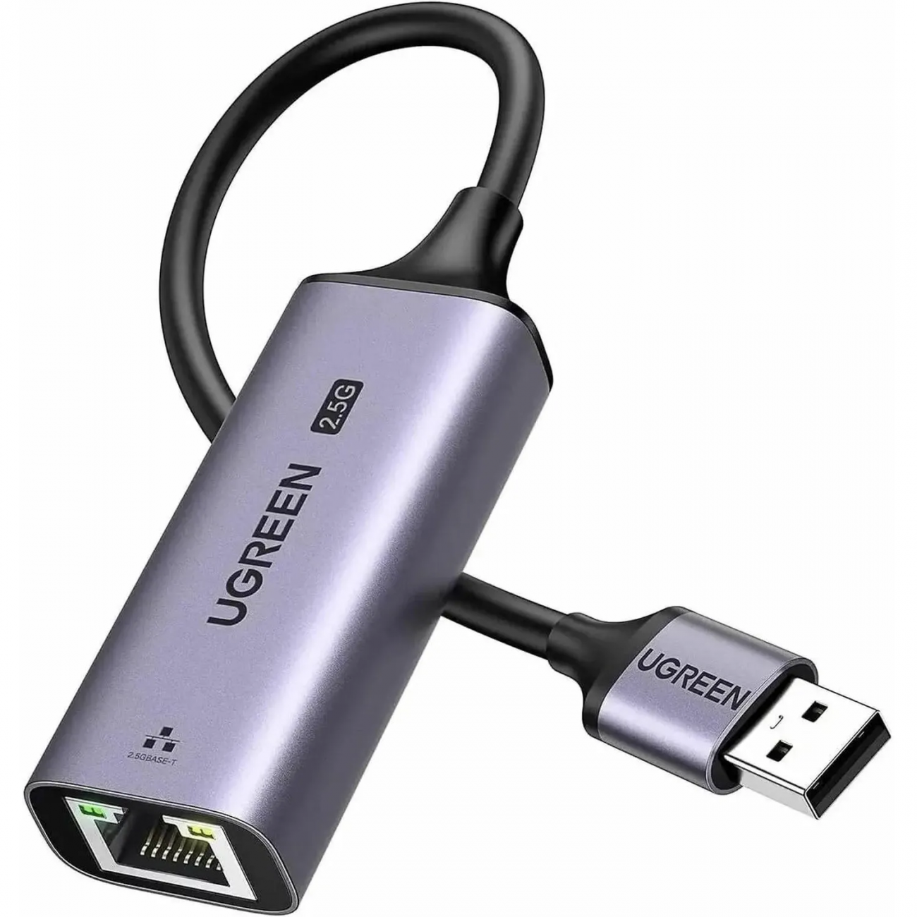 Адаптер UGREEN CM648 (25051) USB-A 3.0 to RJ45 2.5G Ethernet Adapter Grey 2142530