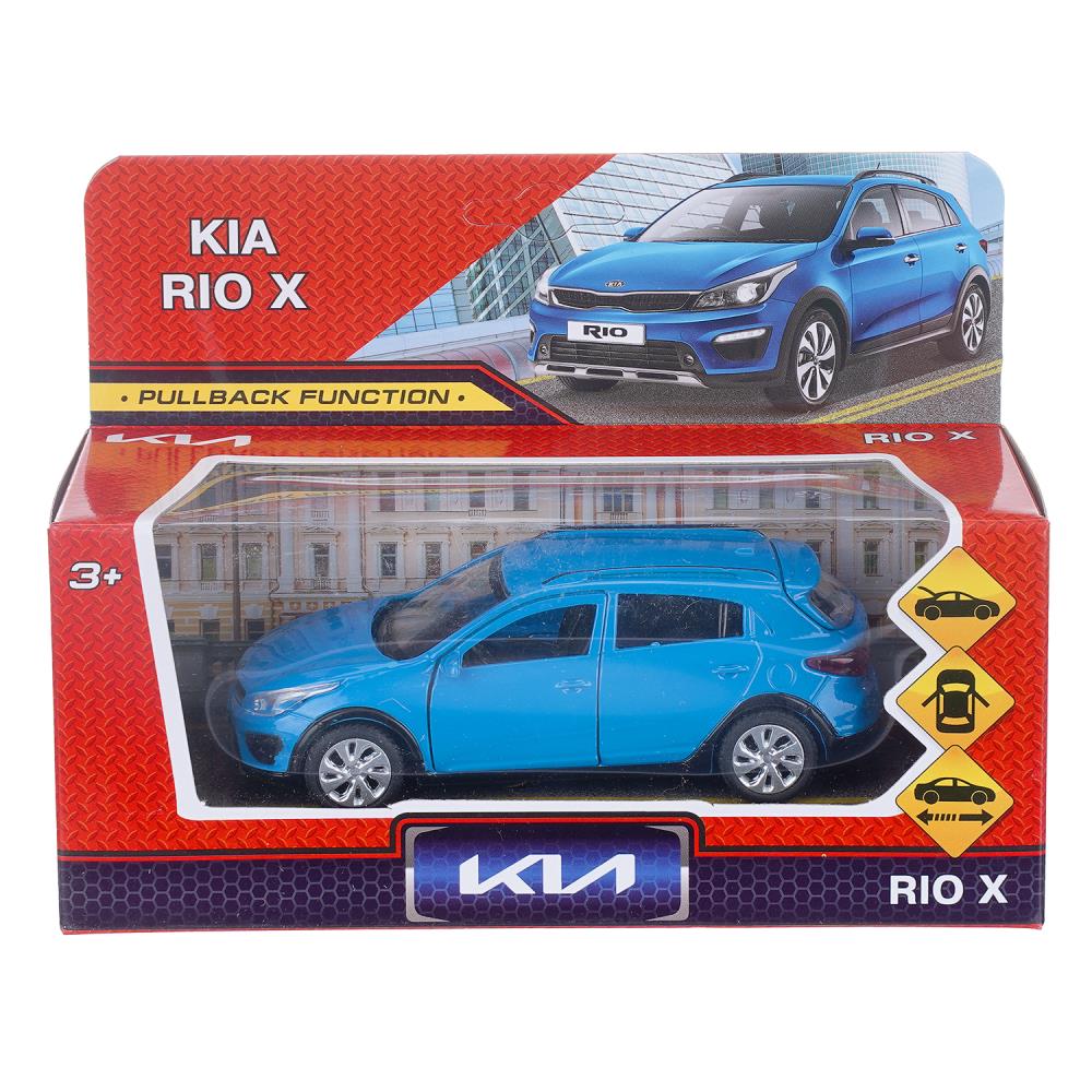 Машина металлическая Киа Рио X, 12 см, синий, Технопарк XLINE-12-BU (72)
