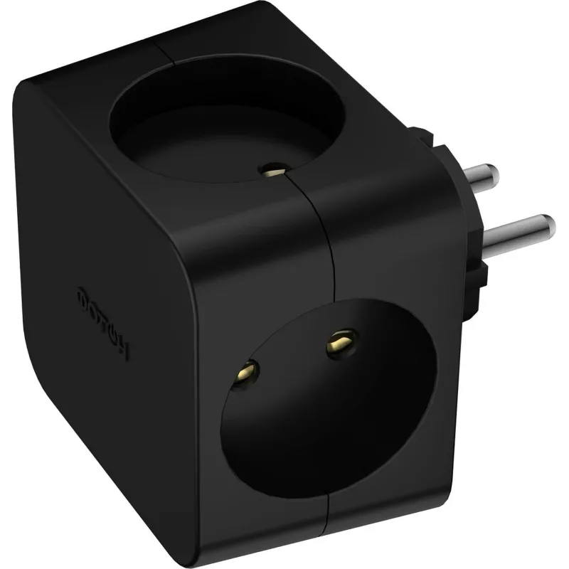 Разветвитель четверник, куб ФОТОН АМ 16-4, 16А/4000Вт, черный 1988138 25410