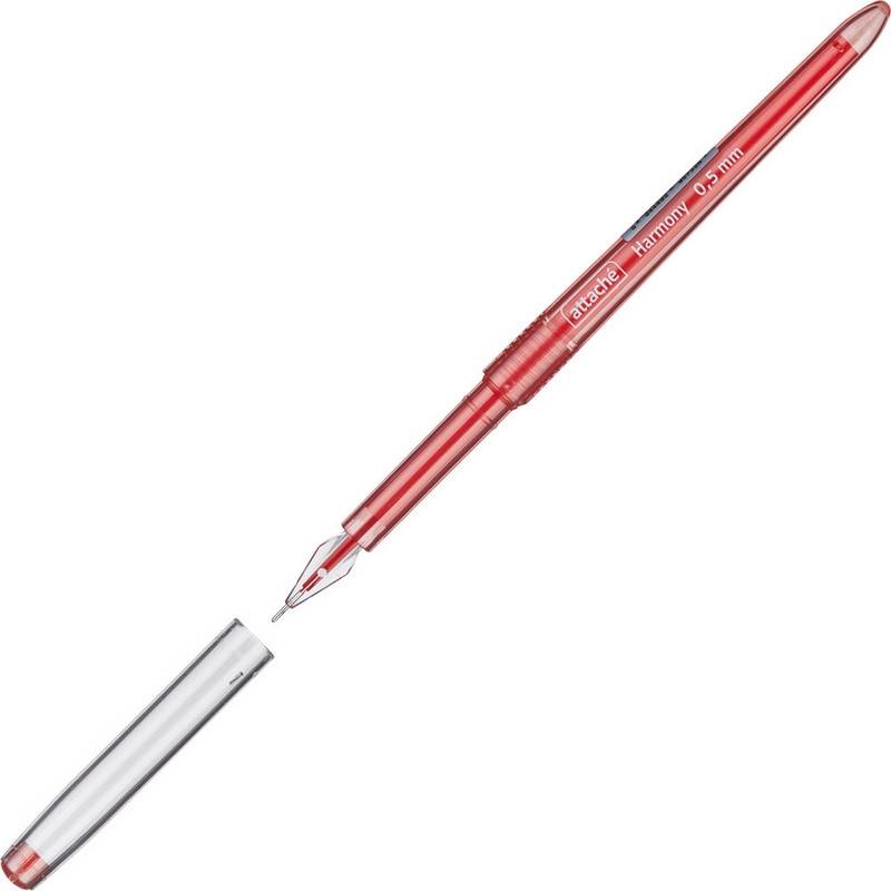Ручка гелевая Attache Harmony красная (толщина линии 0.5 мм) 389735