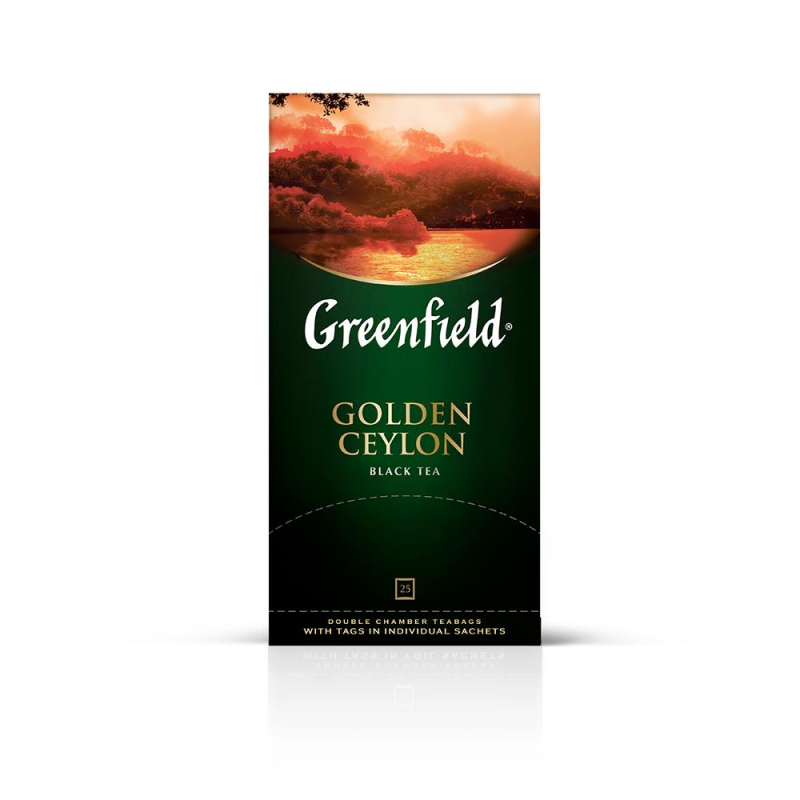 Чай Greenfield Golden Ceylon черный фольгир.25пак/уп 0352-10 62622 3520-15