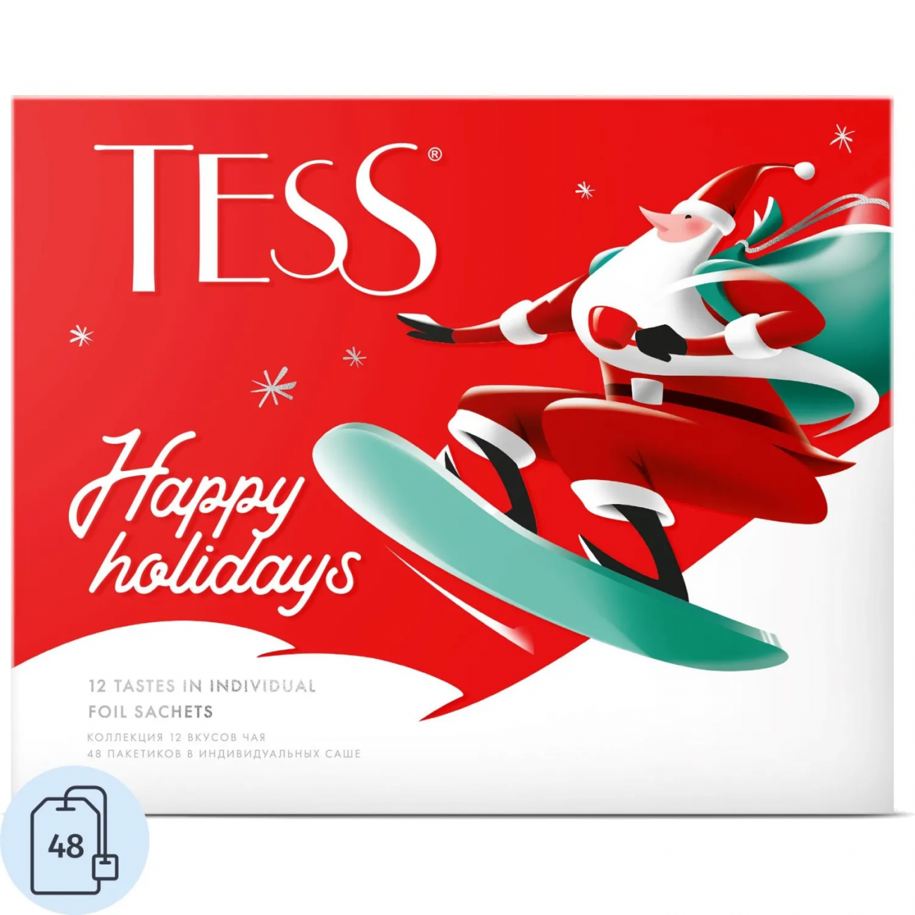 Чай Tess Happy Holidays эксклюзив коллек ассорт,48пак(1499-10/2008-10) (НГ) 2130808