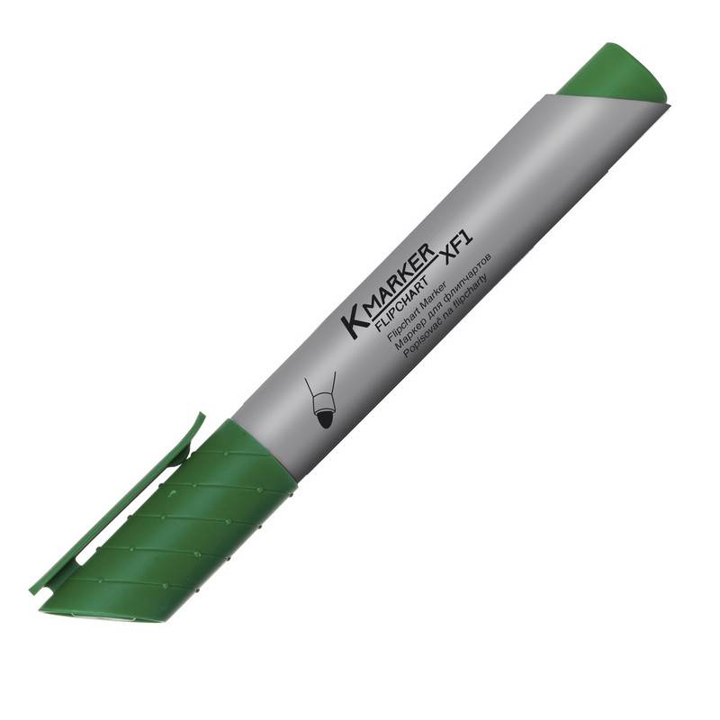 Маркер для бумаги для флипчартов Kores XF1 зеленый (толщина линии 3 мм) 738387