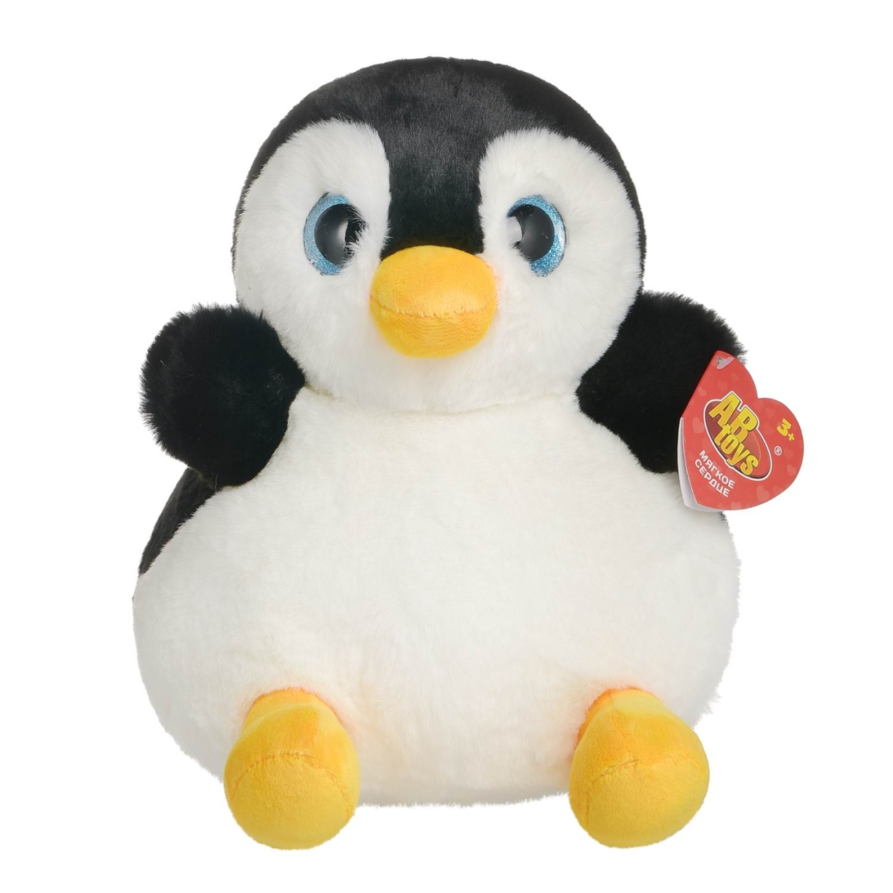Мягкая игрушка Abtoys Морские обитатели. Пингвин 25см M4837