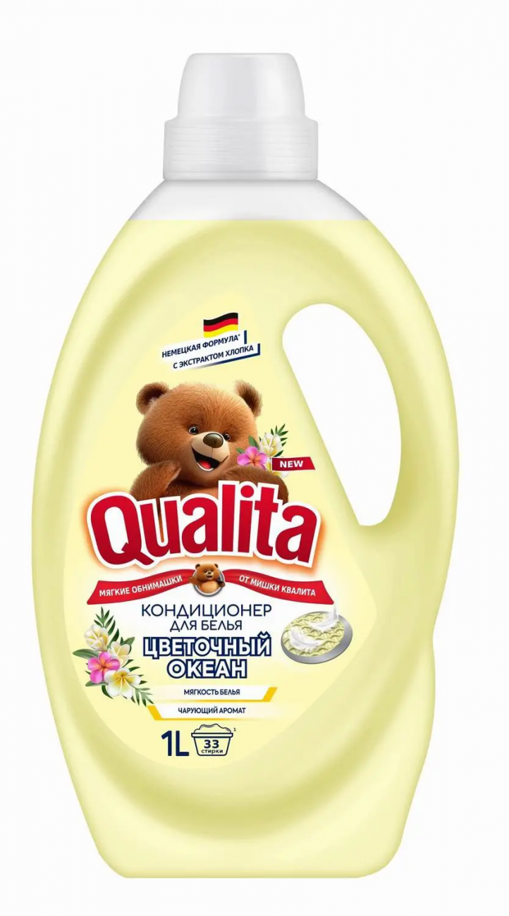 Кондиционер для белья QUALITA ЦВЕТОЧНЫЙ ОКЕАН new флакон 1000мл 4600999039096