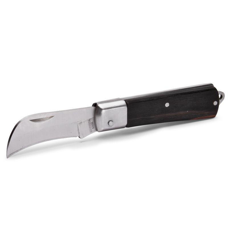 Нож монтерский КВТ большой складной с изогнутым лезвием 57597 1498869