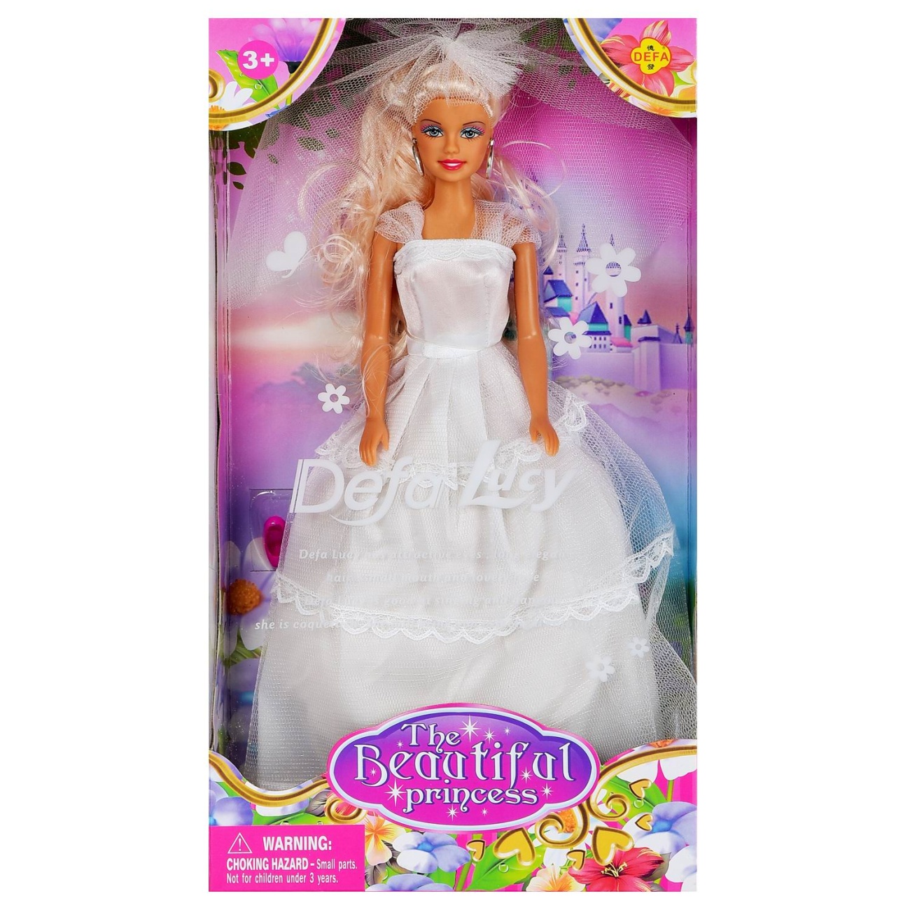 Кукла Defa Lucy Невеста в белом платье 29 см 8065d/белое