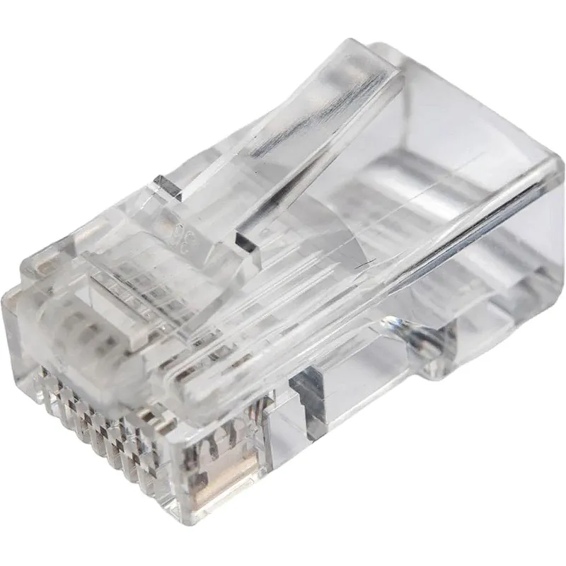 Коннектор TWT TWT-PL45-8P8C RJ45 UTP 8P8C, универсальный, cat.5e, 100шт/уп 2134568