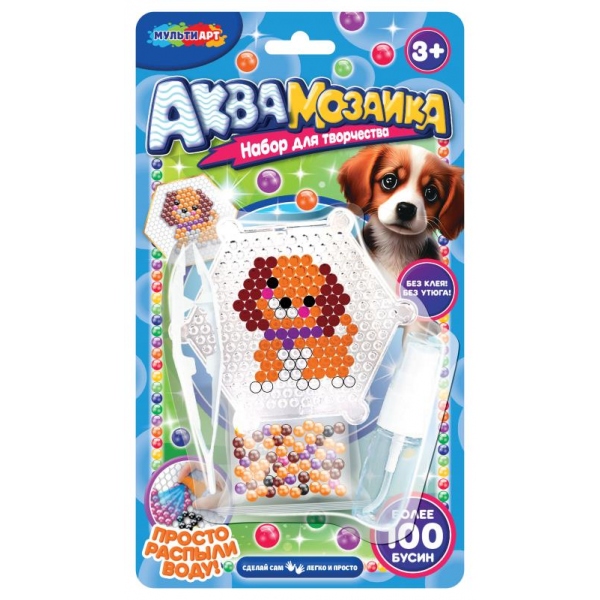 Аквамозаика "Собачка" MultiArt AQUABLIST-124271