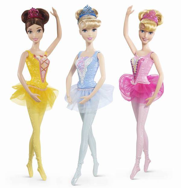 Кукла-балерина "Золушка/Бэлль/Аврора", 29 см (3 в асс) Принцессы Дисней Mattel CGF30(CG31/CGF32/CGF33)