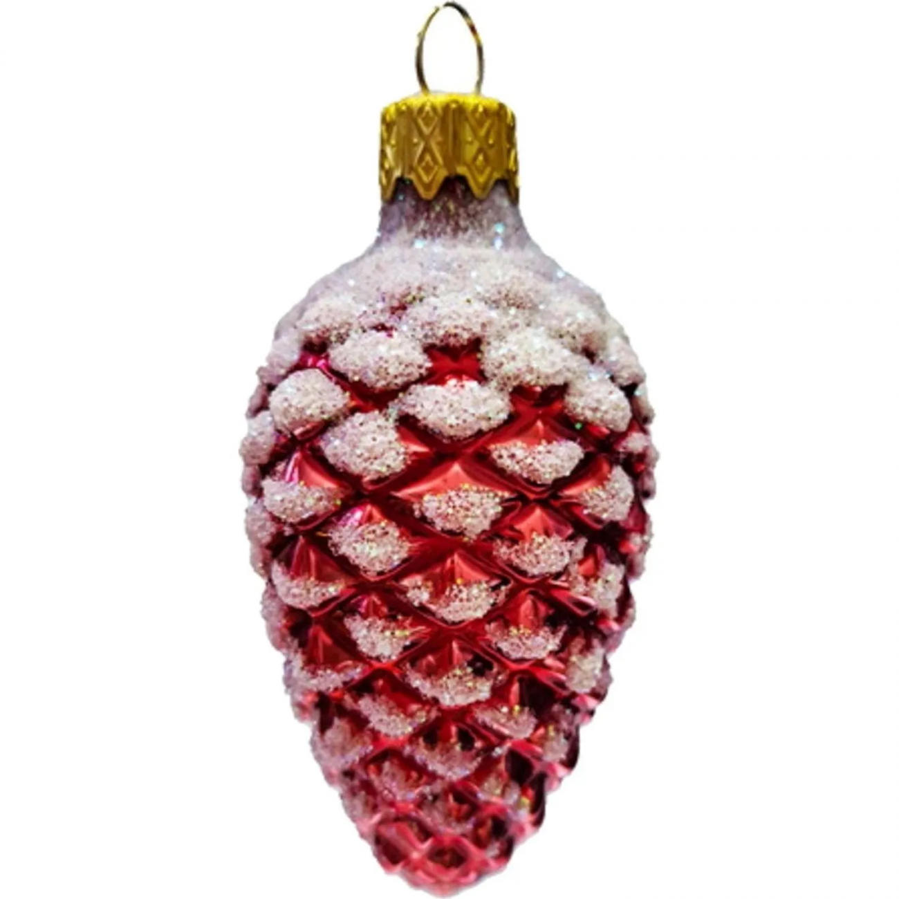 Шишка в снегу, красн,в подар.кор.h9см НГ,ФУ-2-90/11 кр.гл Коломеев 2106277 ФУ-2-90/11