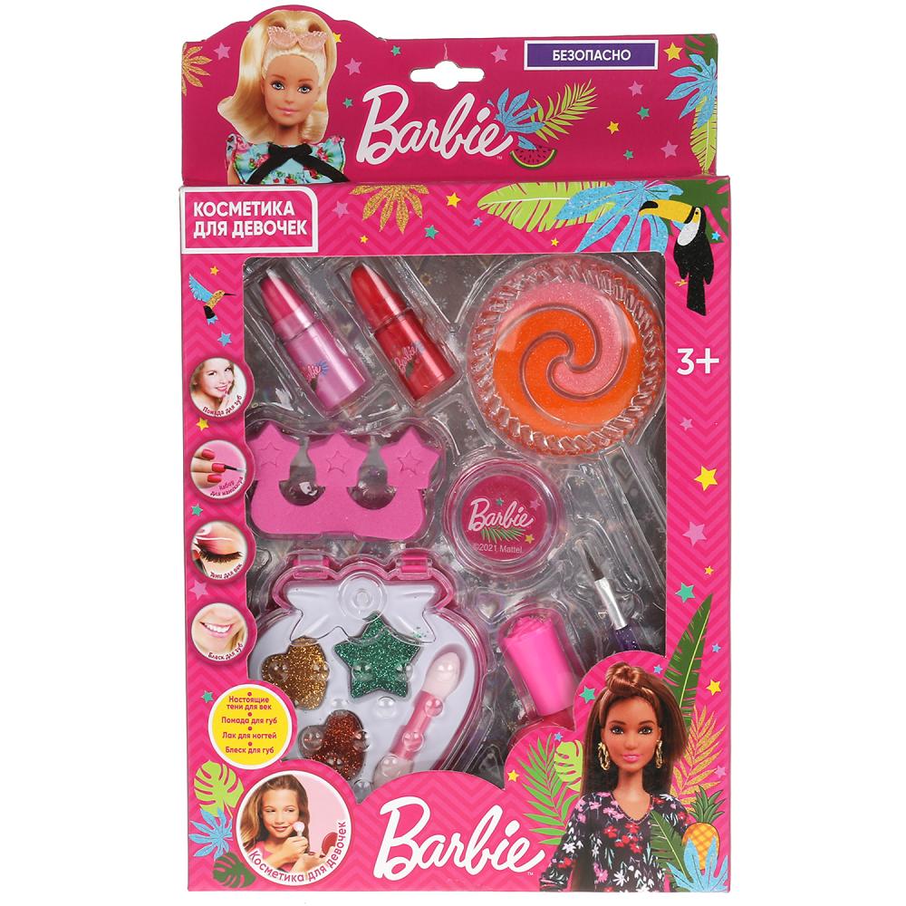 Косметика для девочек Барби: тени, помада, блеск, лак, раздел. аппликат. Милая Леди 20678H2-BAR
