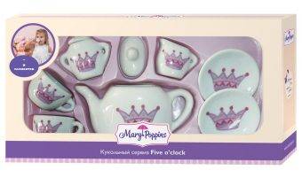 Корона, 9 предметов, набор фарфоровой посуды для куклы Mary Poppins 453016