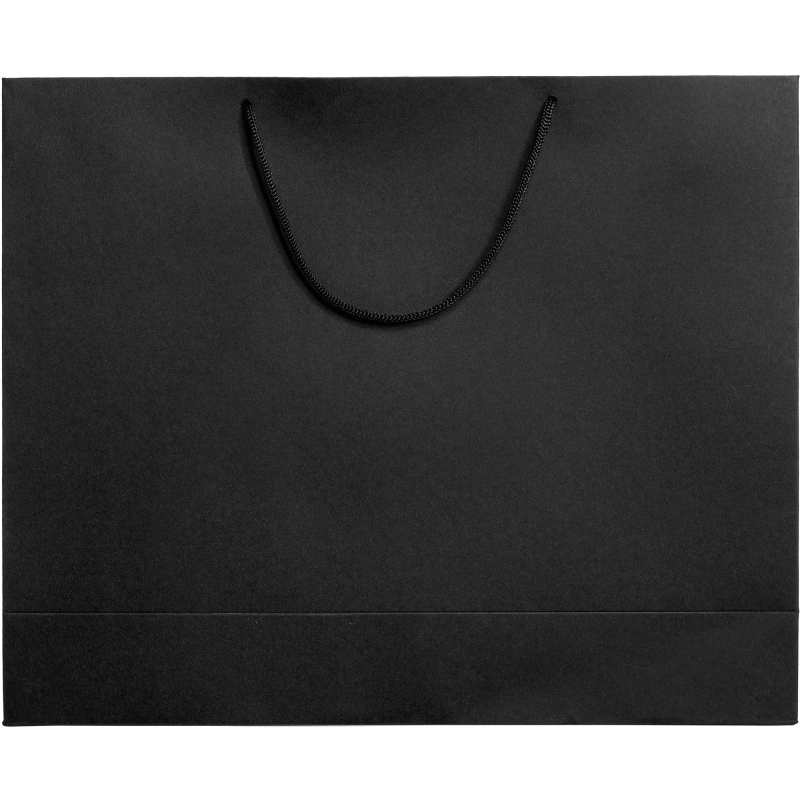 Пакет подарочный бумажный Ample L, черный, 43х35х12см, 7530.30 1660591 7530,3