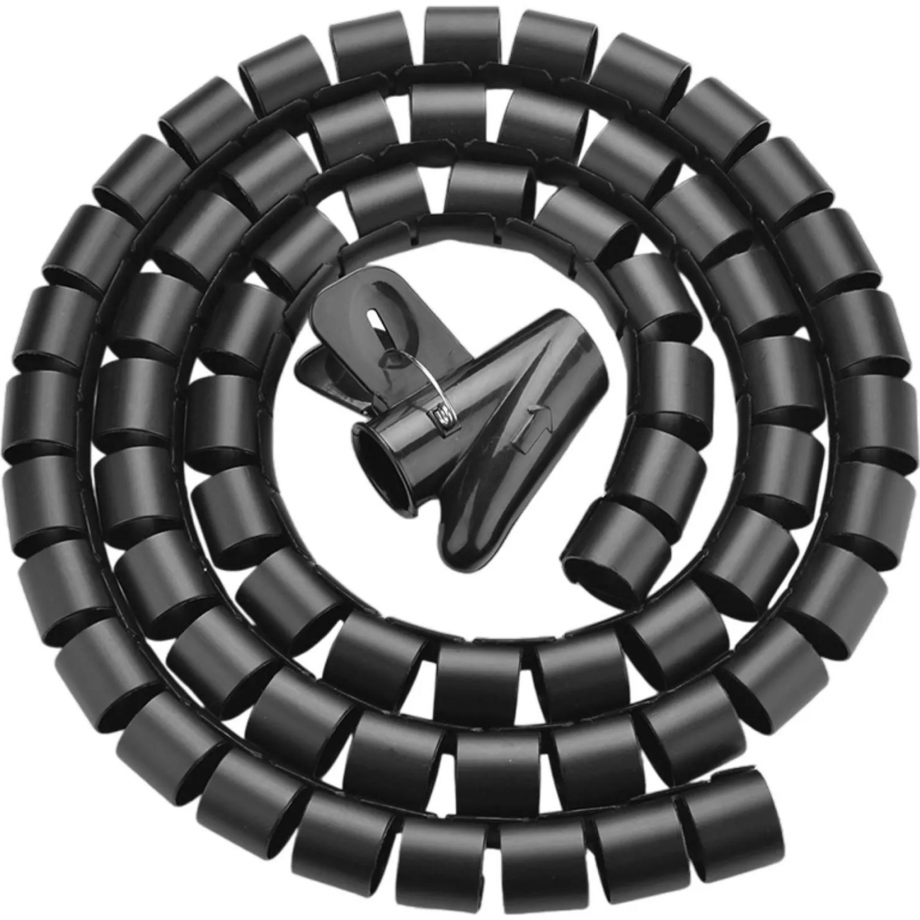 Органайзер UGREEN LP121 (30818) д/кабеля, трубка, D:25мм. 1,5м Черн 2162395 30818_