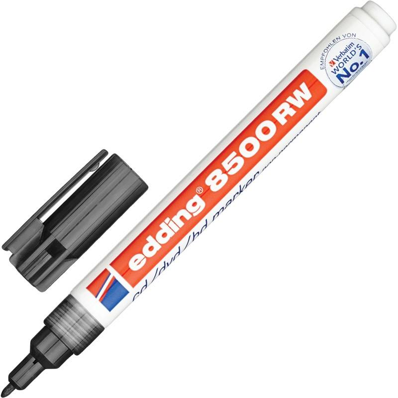 Маркер для CD Edding E-8500/1 черный (толщина линии письма 1 мм) 49963