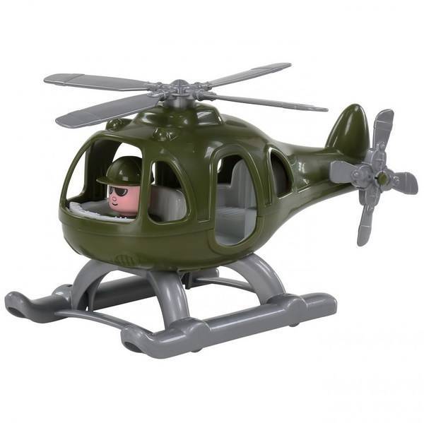 Вертолёт военный "Гром" игрушка Полесье П-72320
