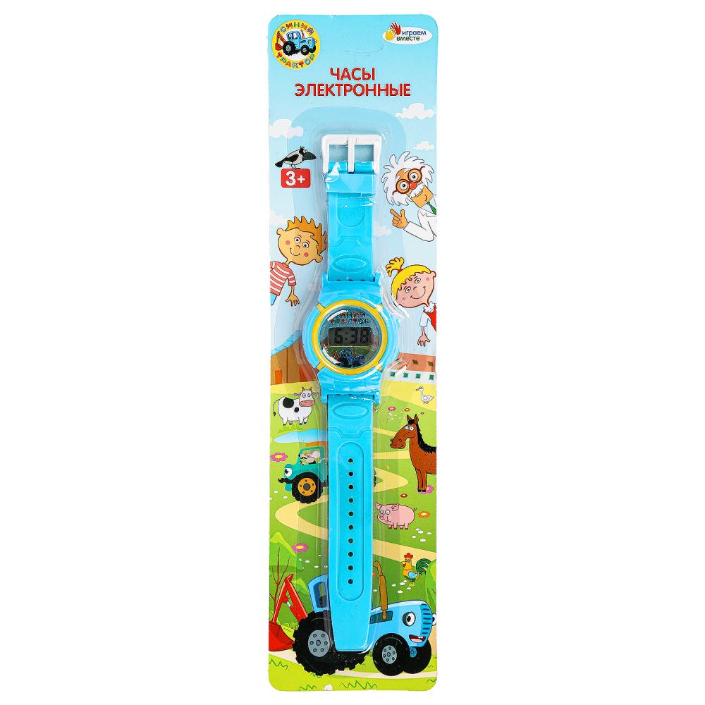 Часы "Синий Трактор" показывают время и дату, Играем Вместе B1640281-R5 (720)