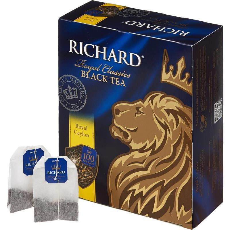 Чай Richard Royal Ceylon черный сашет 2гx100пак 61066, 13936 421005