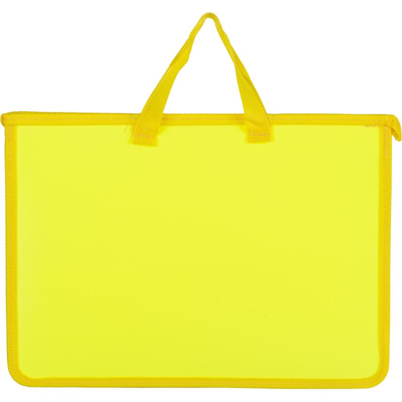 Папка-портфель на молнии с ручками Attache Neon А4+ желтый 1547500