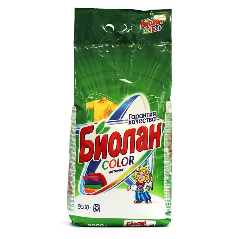 Порошок стиральный СМС Биолан Color Автомат 9000гр 1560819 759-4