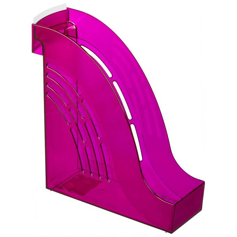 Вертикальный накопитель Attache Яркий Офис пластиковый розовый ширина 95 мм 644887