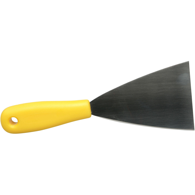 Скребок FBK 80мм нержавеющая сталь-1мм, ручка пластик желтый 88080-4 1585678