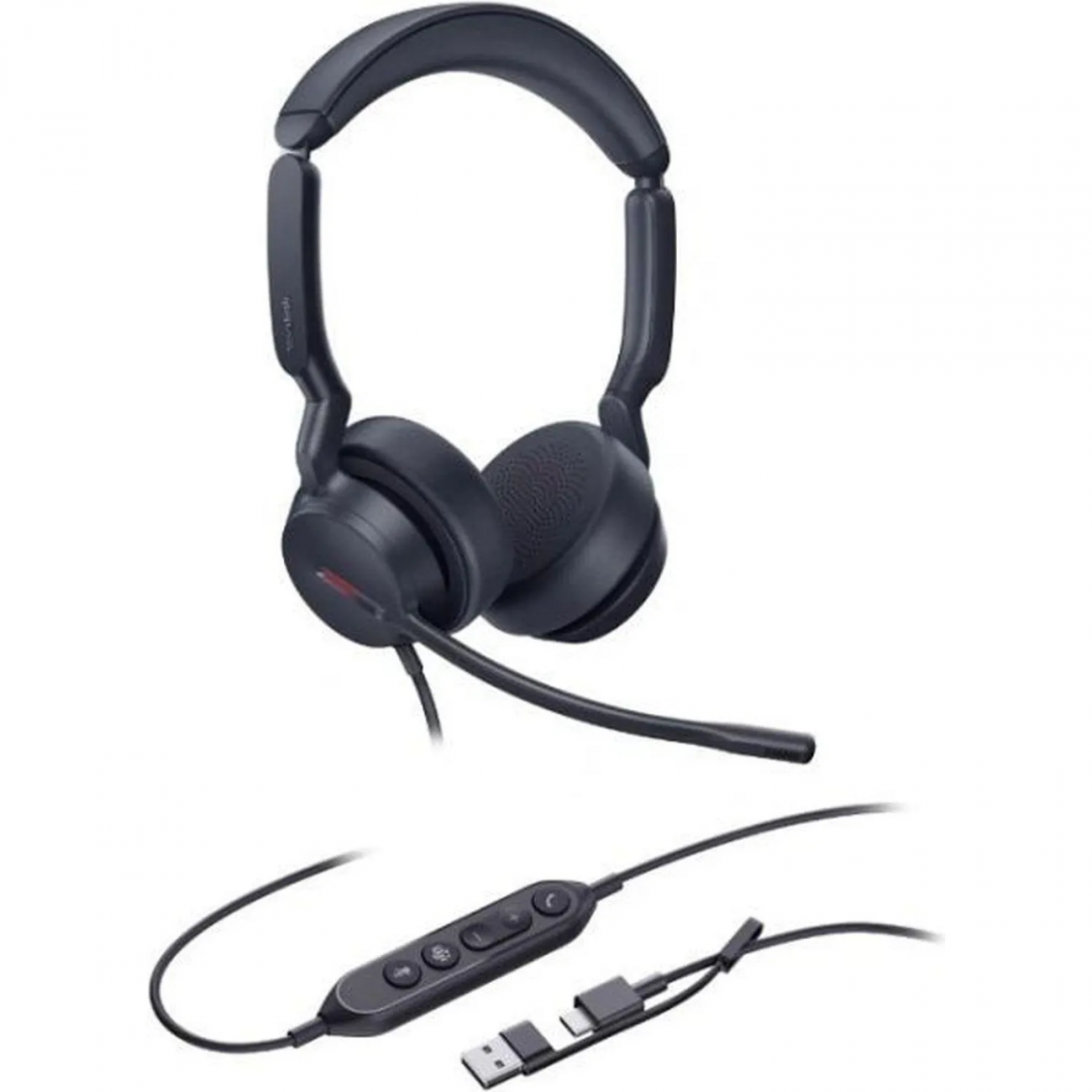 Гарнитура Yealink UH44 Dual UC USB-C/A,провод,HD,шумоподав. LED,USB-C/A 2389308