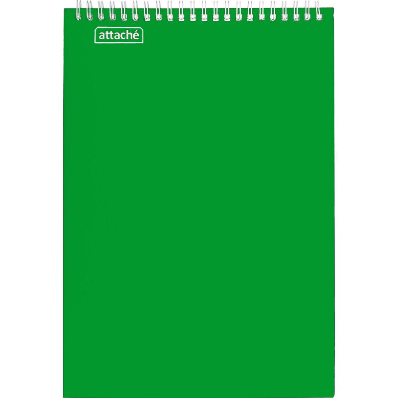 Блокнот на спирали А4 60л. Attache,т.-зеленый, блок 60г, обложка 215г 1441821