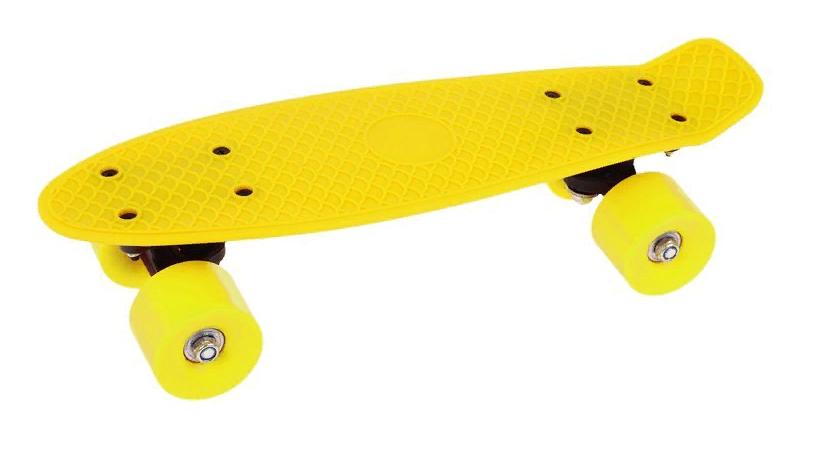 Скейтборд пласт. 41x12 см, желтый Наша Игрушка 636247