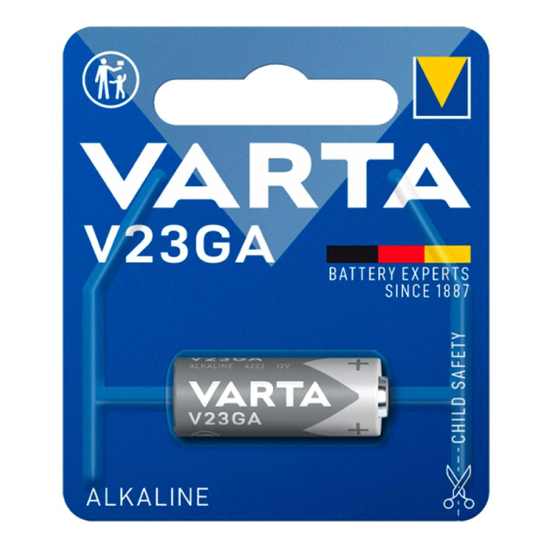 Батарейка Varta ELECTRONICS LR23/V23GA/A23/MN21 BL1 Alkaline 12V (4223) 1893626 *04223101401
